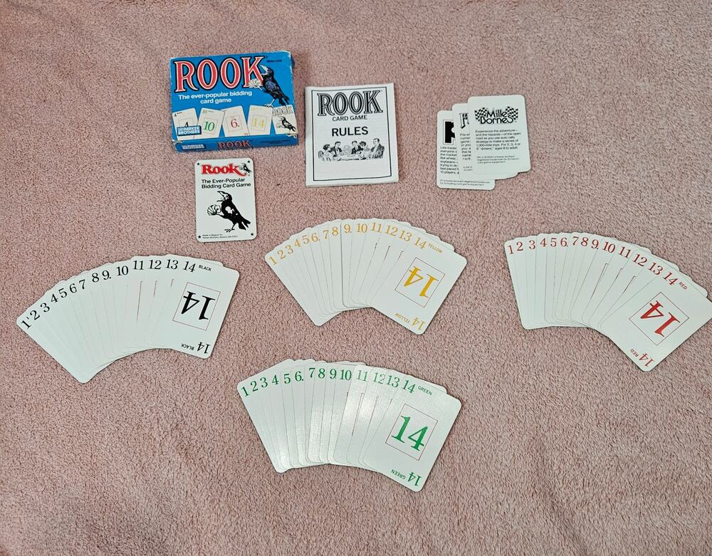Vintage 1988 Ed. Parker Brothers Rook The Ever-Popular Bidding Card Game